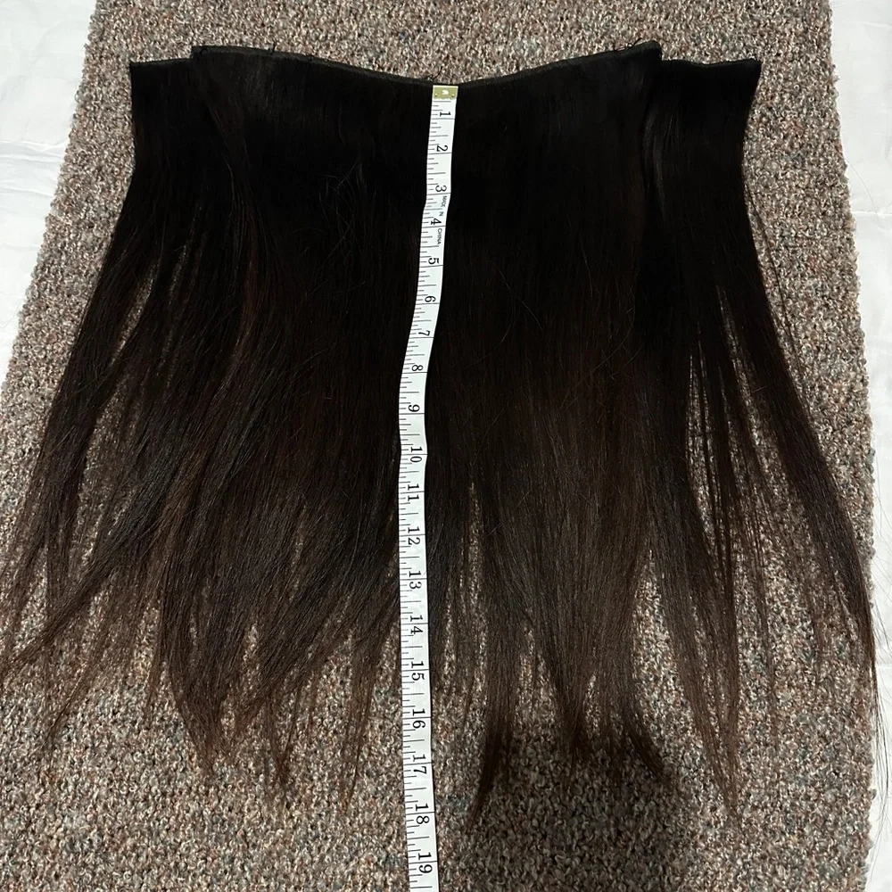 BELLAMI Professional Flex Weft Hair Extensions Dark Brown - Picture 2 of 5